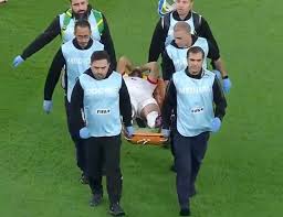 إصابة قوية ليزن النعيمات خلال مواجهة الأردن والعراق في كأس العرب 2025